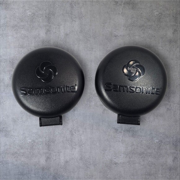 Samsonite Folding Travel Alarm Clocks Set of 2 w/ Box Tested & Working 3" Black - Picture 3 of 9